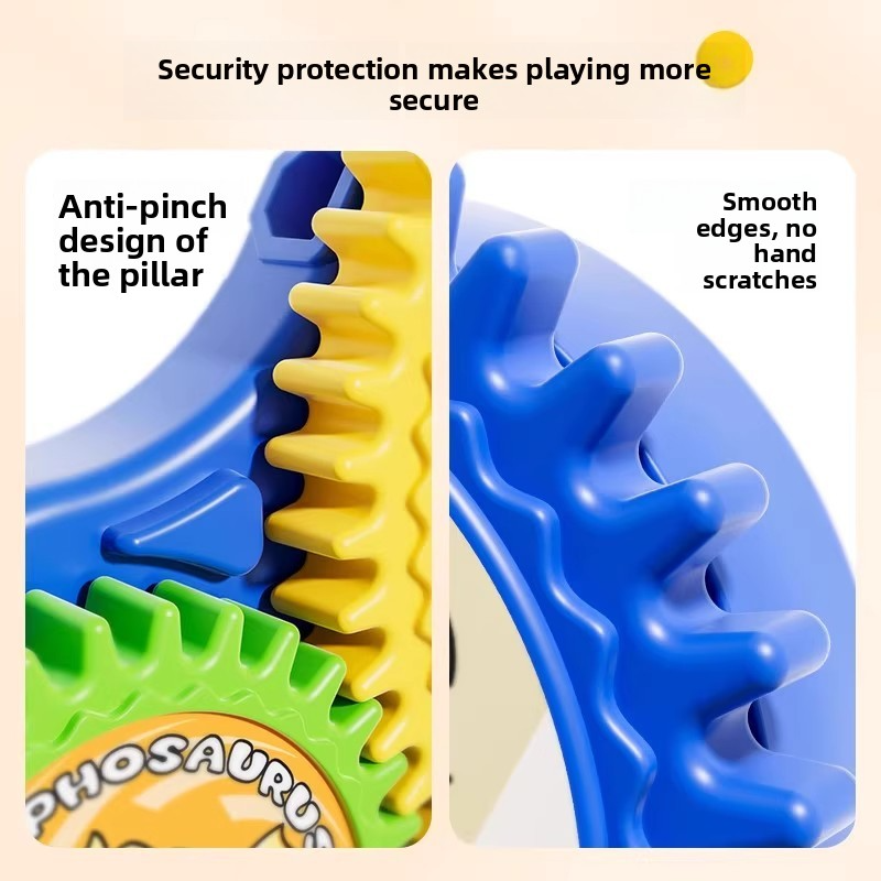 Montessori educational toys for children: electric gear building blocks with large particles, exercising hands-on ability, suitable as gifts for boys and girls