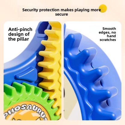 Montessori educational toys for children: electric gear building blocks with large particles, exercising hands-on ability, suitable as gifts for boys and girls