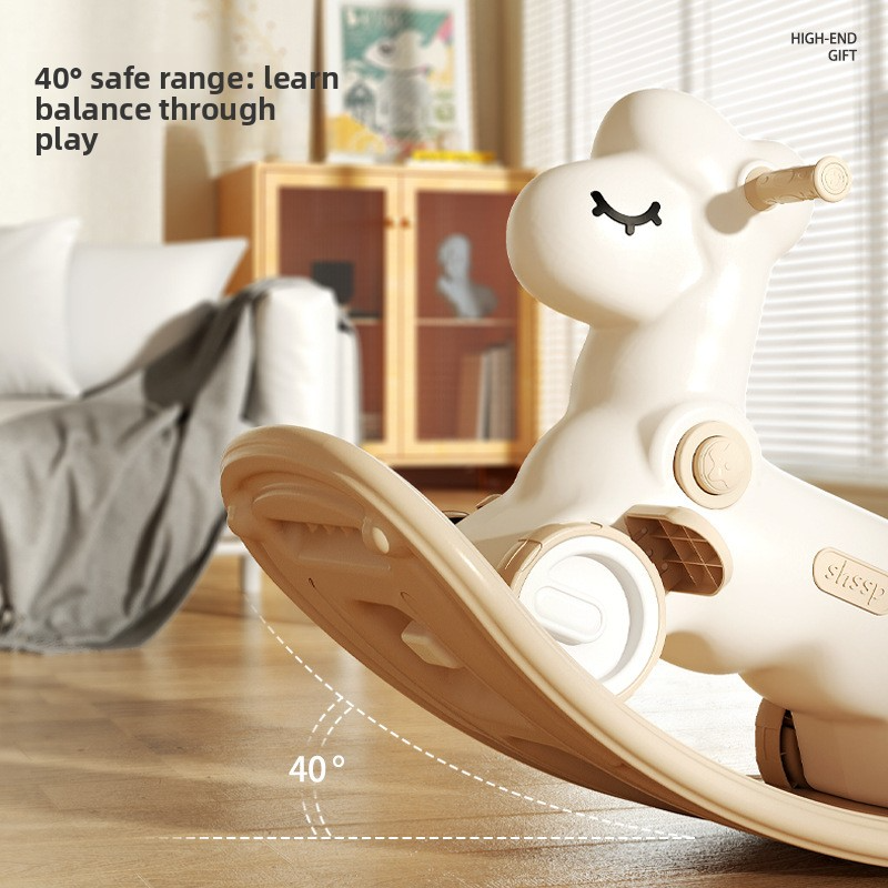 Children's toys, indoor household use, baby 1-year-old birthday gift box, baby multi-functional rocking carriage