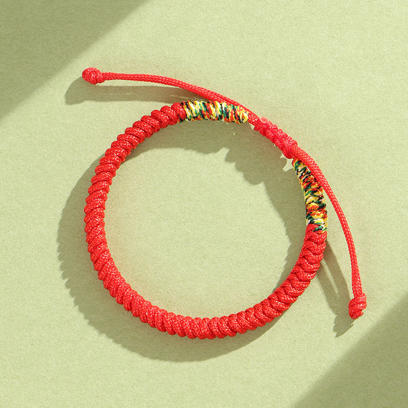 [Buy one, get three]Red string bracelet with ethnic style, Tibetan Vajra knot