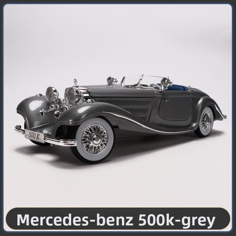 Maisto Simulation Alloy Car Model 1:18 Mercedes-Benz 500K Classic Car Original Factory Model for Home Decoration and Collection