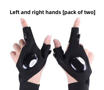 LED Flashlight Luminous Lighting Gloves(two pairs )