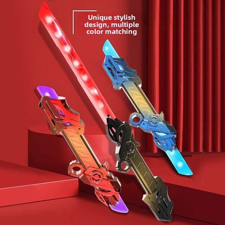 Leiteng Double-Edged Sword Star Wars Lightsaber, Two-in-One Cool Retractable Illuminated Sword, Boys' Toy Light Saber