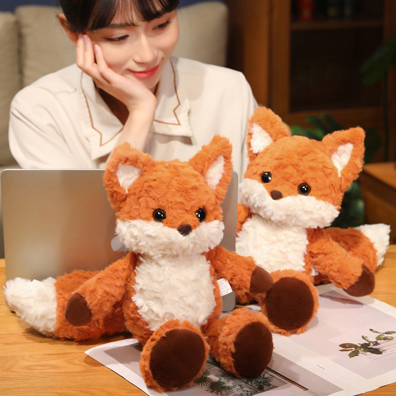 Running Fox Plush Toy that Can Run, Cute Doll, Sleeping Pillow for Girls, Stuffed Toy, Birthday Gift for Girls