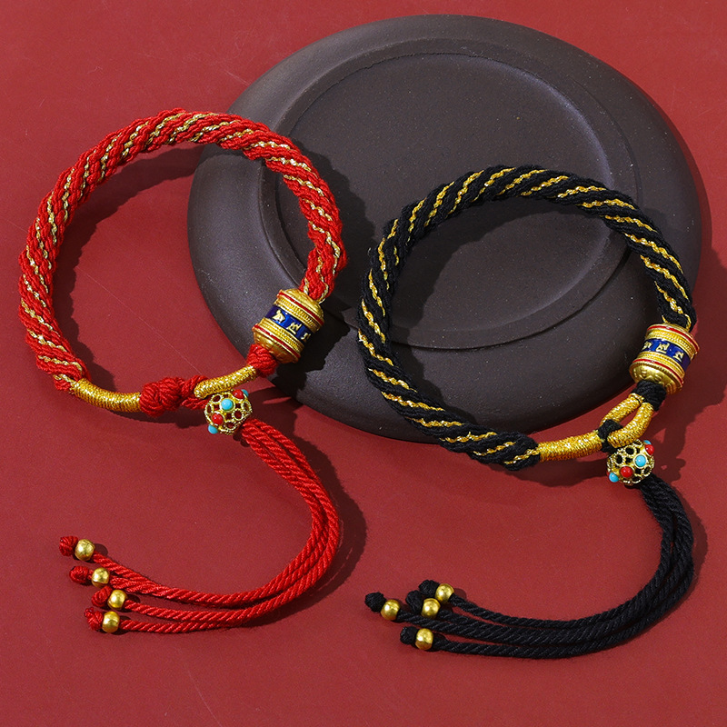 [Buy one, get three]Tibetan-style hand rope, hand-woven corn knot