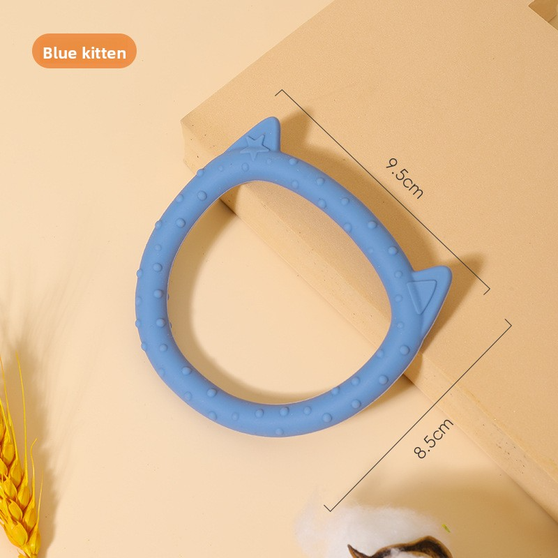 New style food-grade silicone cartoon baby teether, children's chewing gum wholesale, baby teething stick toy to relieve teething