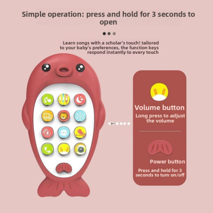 Children's early education and intellectual development mobile phone, baby chewable simulation toy, baby press telephone, early education machine, learning machine
