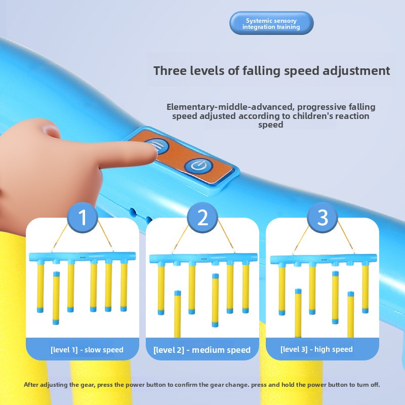 Cartoon version of eye-hand coordination stick-grabbing machine, children's concentration stick-grabbing machine, sensory integration training equipment, parent-child interactive toy