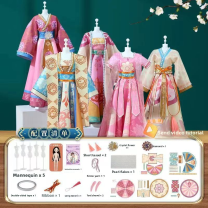Children's Hanfu DIY Gift & Intangible Cultural Heritage Educational Toy Kit