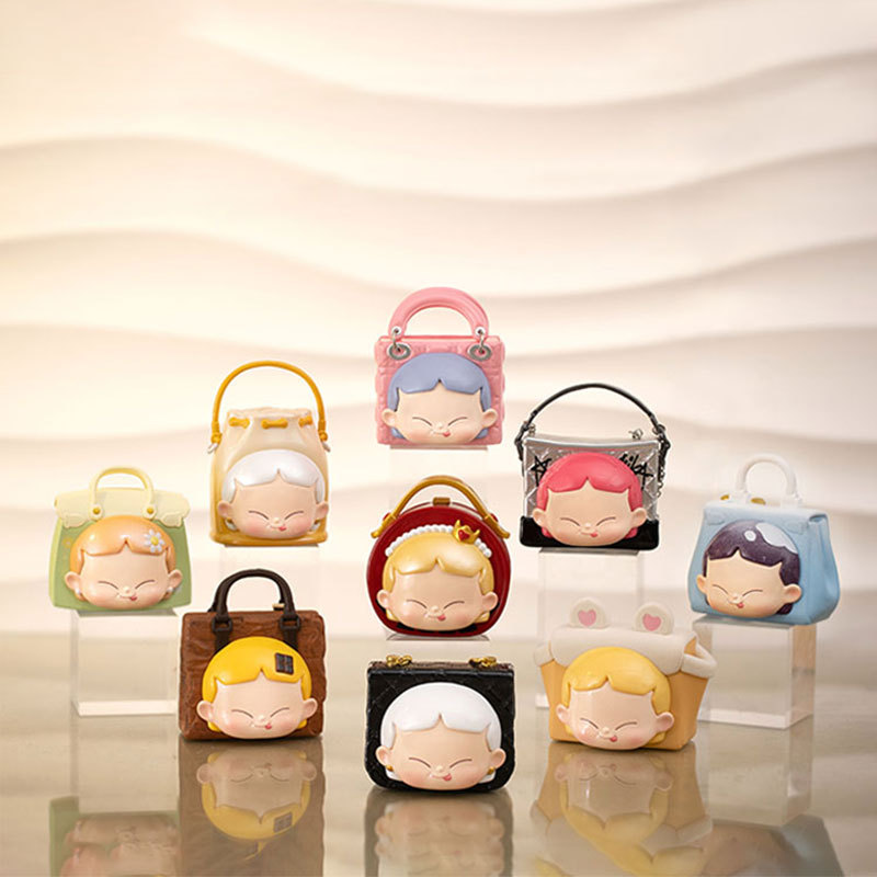 Internet-famous popular blind box: MiKa bag cute figure trendy toy figurine desktop decoration gift blind box