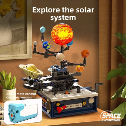 Tuomu Solar System T5002 Globe Educational and Intellectual Building Block Assembly Toy for Boys, Students, and Early Education, Suitable for 8-Year-Olds
