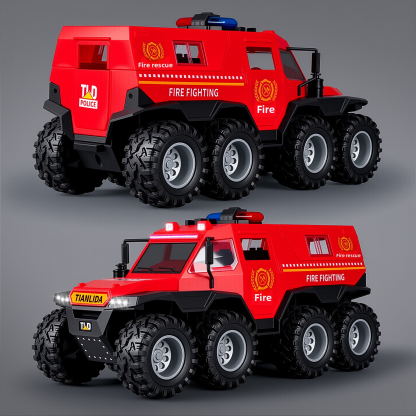Oversized eight-wheeled SWAT off-road vehicle with seven doors that can be opened, a toy car, armored vehicle, truck, and a realistic car model for boys