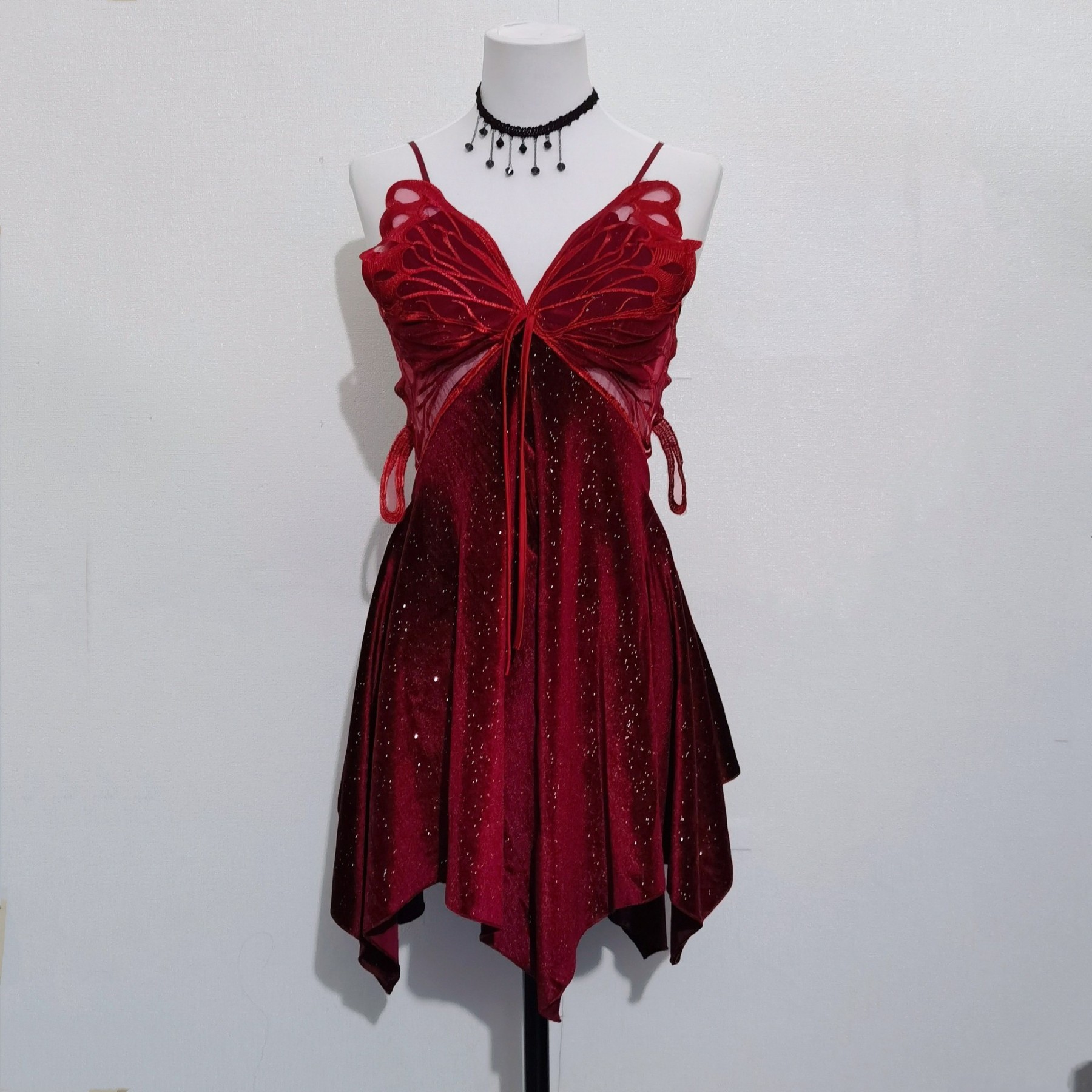 Red New Year Festive Velvet with Chest Pad