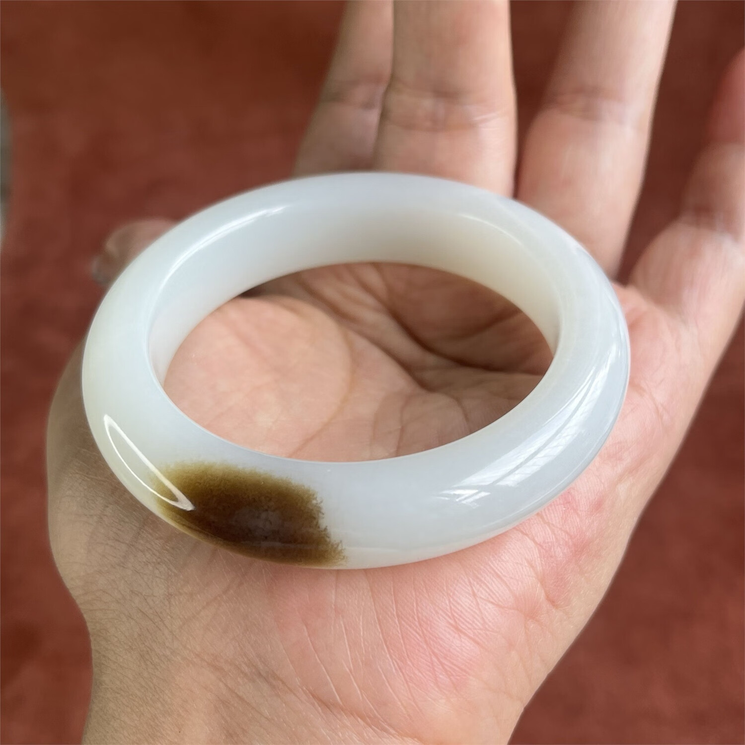 Hetian Jade Sugar White Jade Bracelet