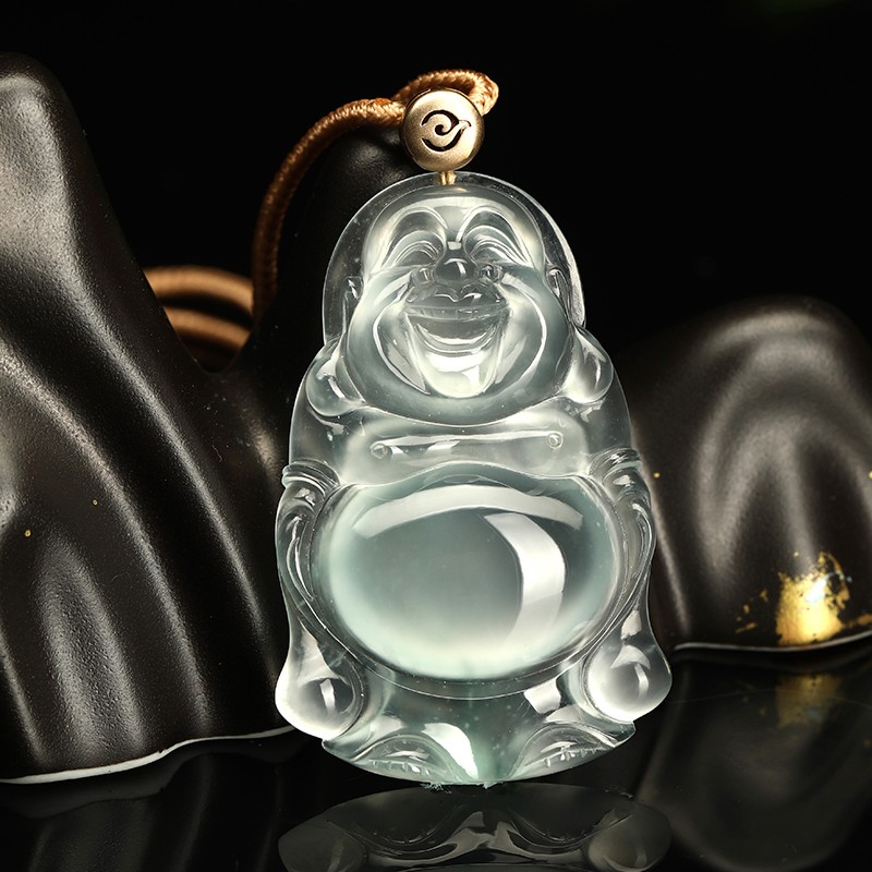 Colorful Yunnan Jade - Maitreya Buddha Pendant