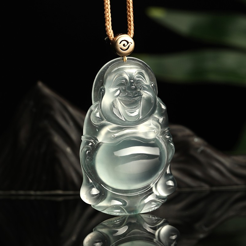 Colorful Yunnan Jade - Maitreya Buddha Pendant