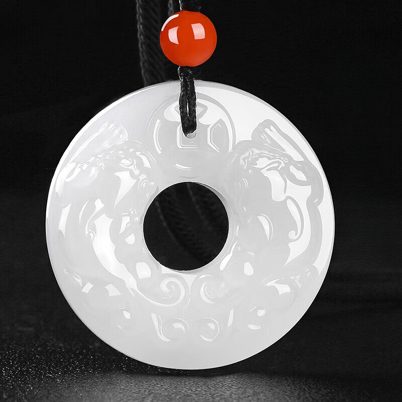 Genuine Hotan Jade Pixiu Pendant Carved by Suzhou Craftsmanship