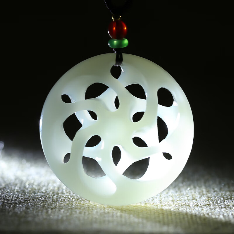 Jade Pendant Love - Hetian Jade Peace Buckle Pendant, Fortune-Turning Jade Pendant