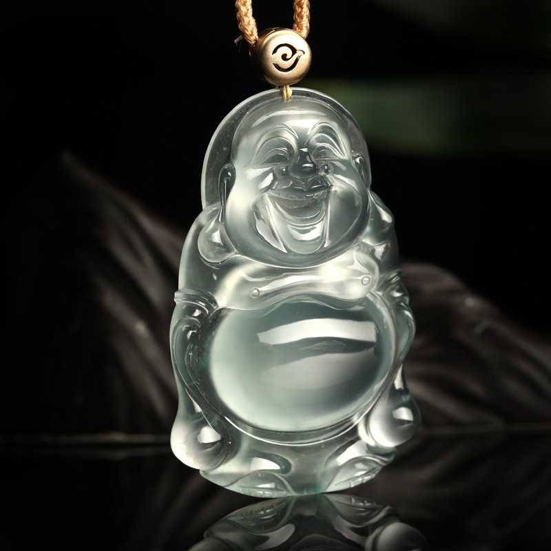 Colorful Yunnan Jade - Maitreya Buddha Pendant