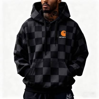 Men's Casual Long Sleeve Pocket Drawstring Hoodie