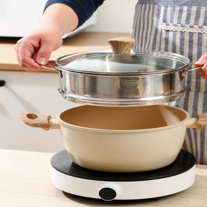 Soup Pot with Lid Non Stick Pot with Stay-cool Handle