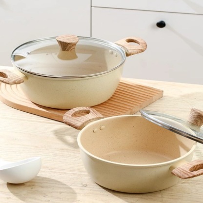 Soup Pot with Lid Non Stick Pot with Stay-cool Handle