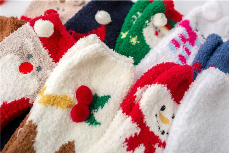 Christmas Style Thickened Warm Socks - 1 Pair