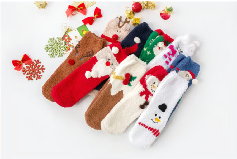Christmas Style Thickened Warm Socks - 1 Pair