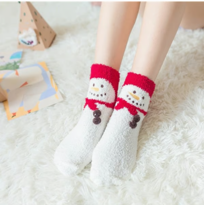 Christmas Style Thickened Warm Socks - 1 Pair