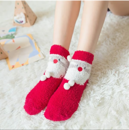 Christmas Style Thickened Warm Socks - 1 Pair