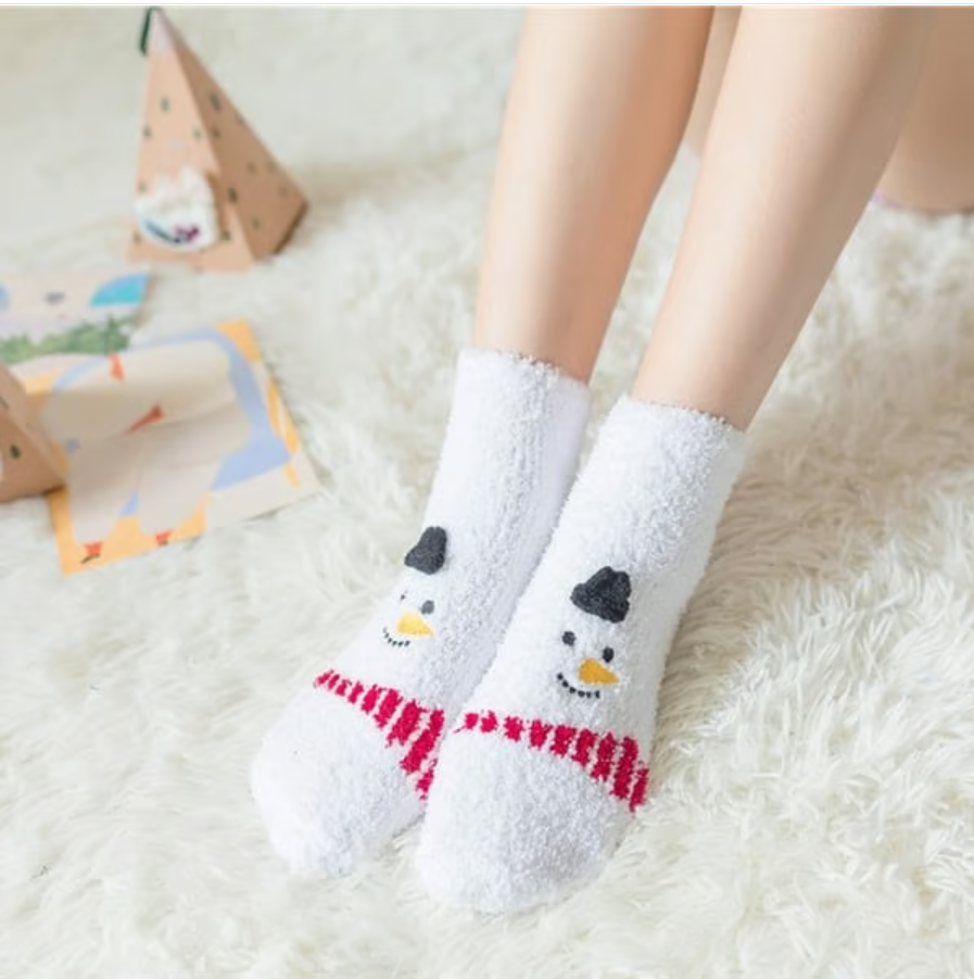 Christmas Style Thickened Warm Socks - 1 Pair