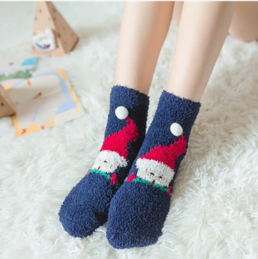 Christmas Style Thickened Warm Socks - 1 Pair