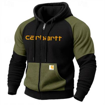 Men's Hoodie Full Zip Hoodie Fleece Hoodie
