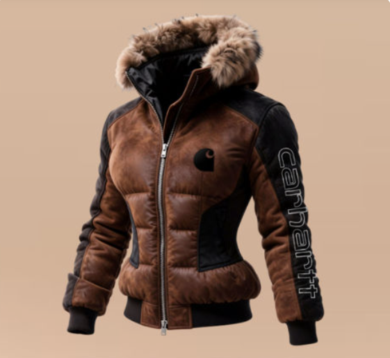 Women's Retro Western Fur Collar Coat