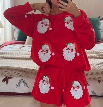 Christmas cute uniform Perfect for lounging around during Christmas time Adorable Christmas Loungewear for Cozy Days