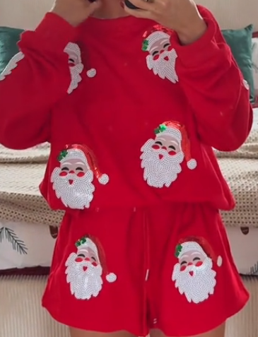 Christmas cute uniform Perfect for lounging around during Christmas time Adorable Christmas Loungewear for Cozy Days