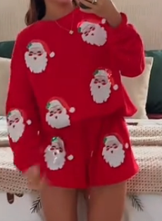 Christmas cute uniform Perfect for lounging around during Christmas time Adorable Christmas Loungewear for Cozy Days