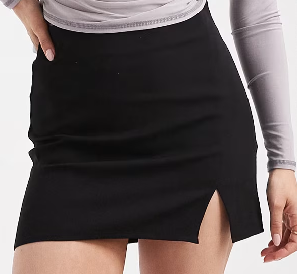 mini skirt black