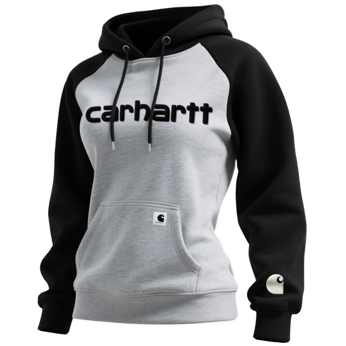 Women's Retro Western Style Contrast Color Stitching Hooded Sweatshirt