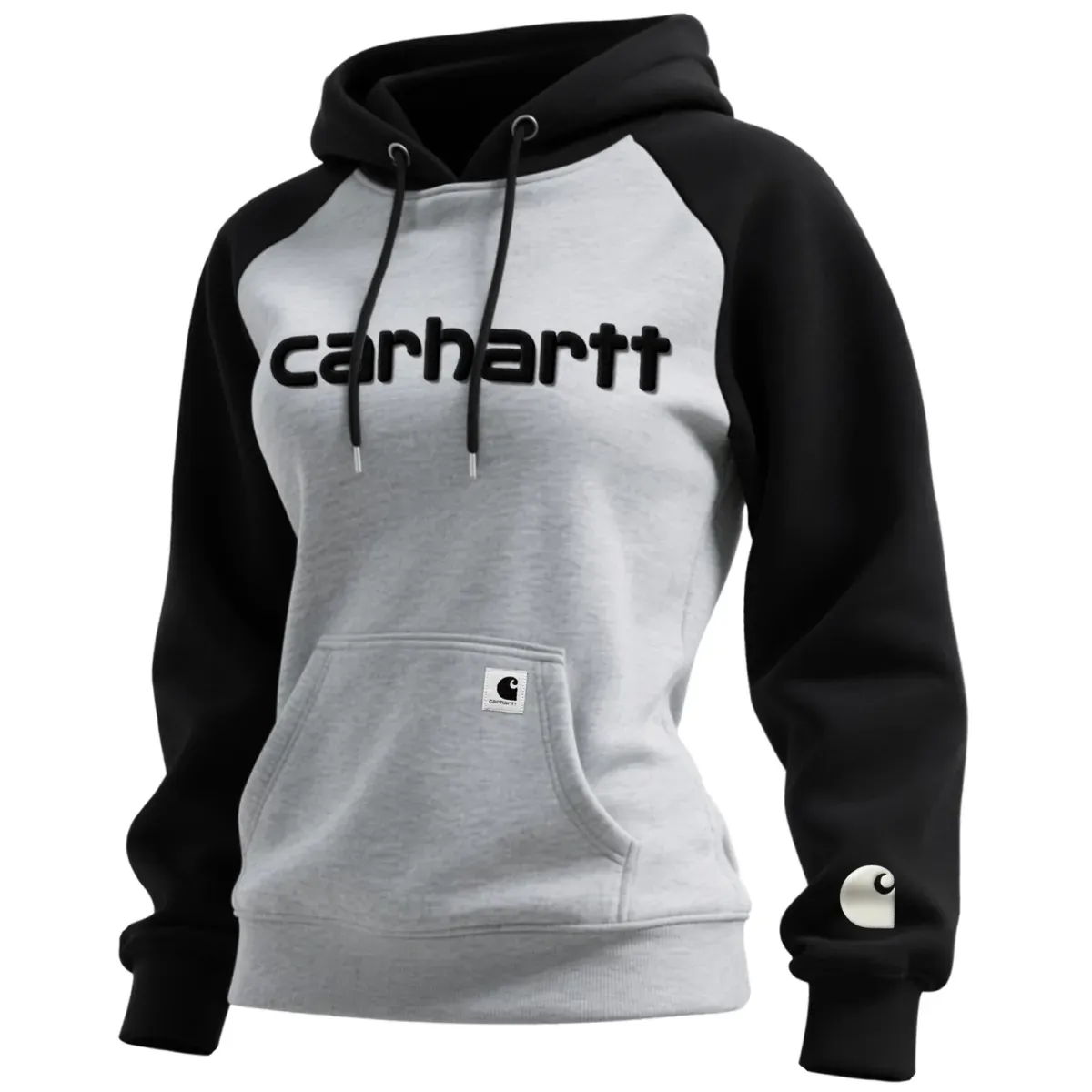 Women's Retro Western Style Contrast Color Stitching Hooded Sweatshirt