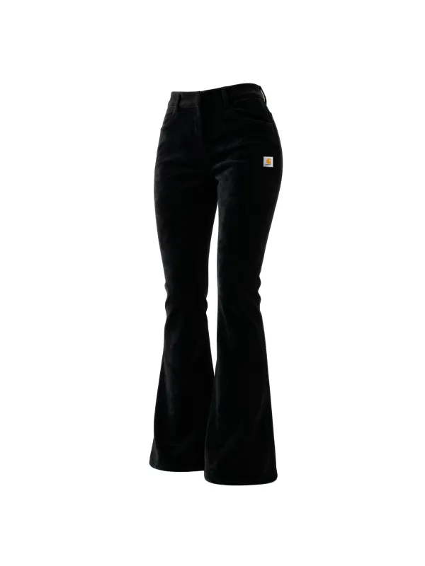 Retro Western Style Women's Suede Flared Wide-Leg Pants
