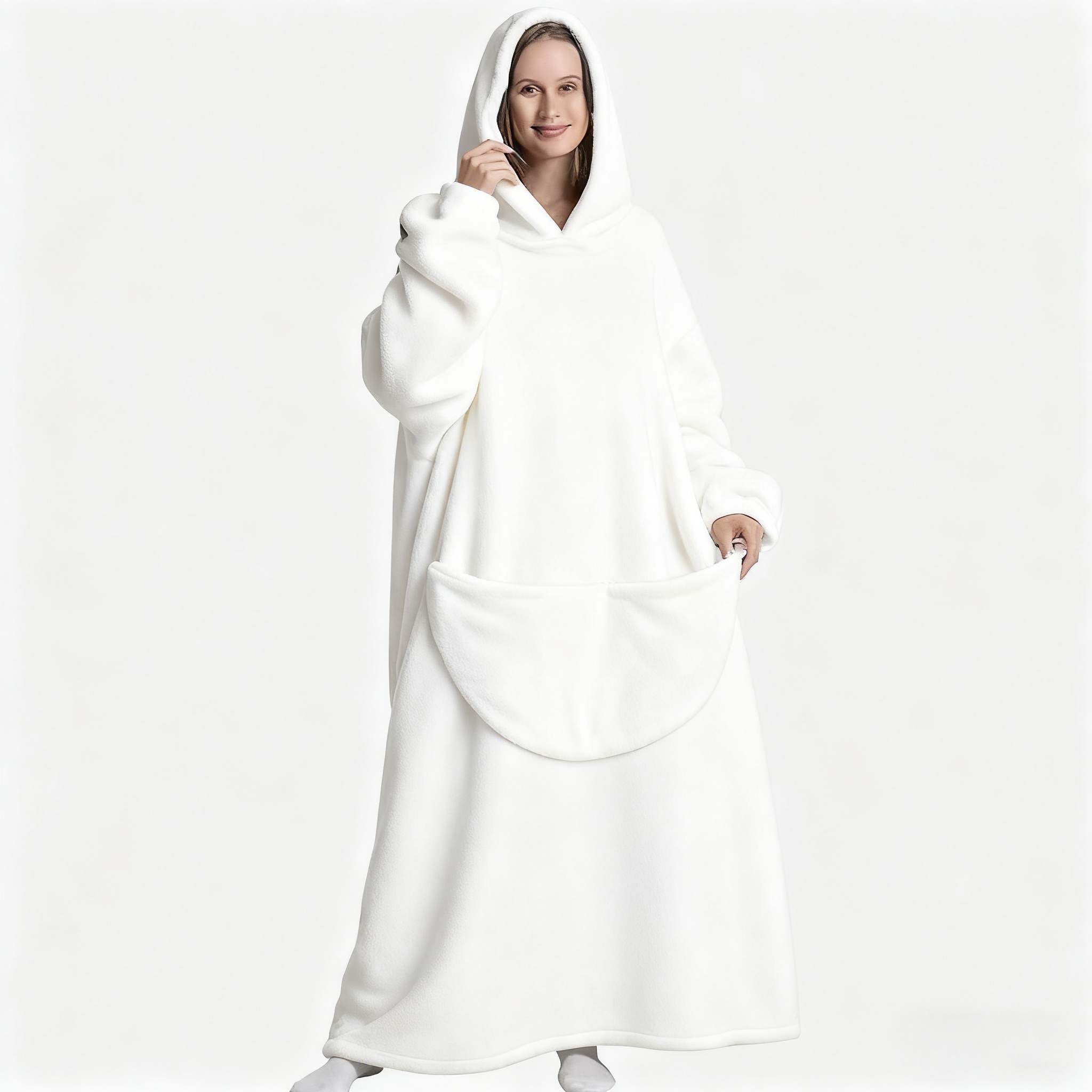 Plus Size Cozy Soild Color Loungewear Robe