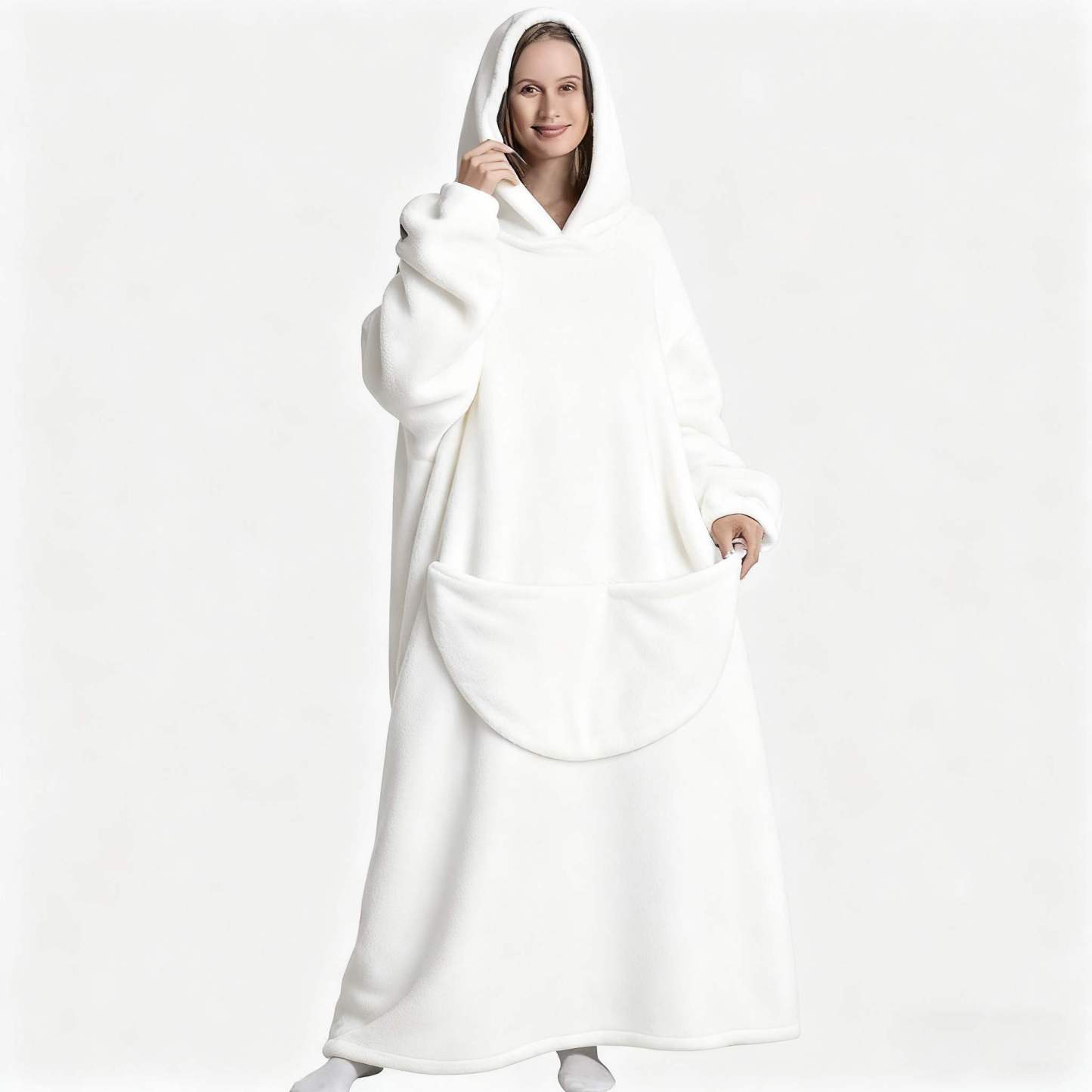 Plus Size Cozy Soild Color Loungewear Robe