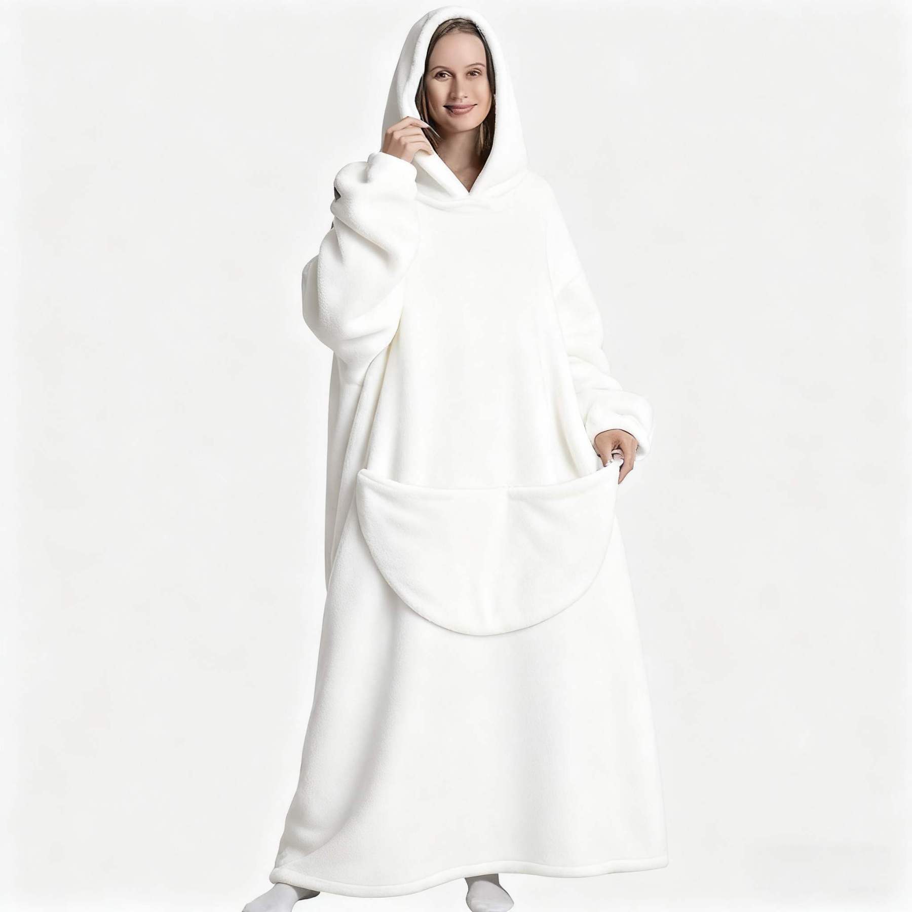 Plus Size Cozy Soild Color Loungewear Robe