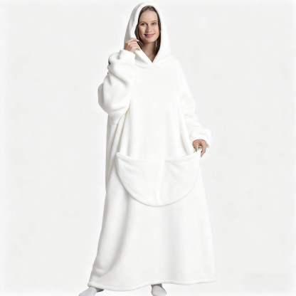Plus Size Cozy Soild Color Loungewear Robe