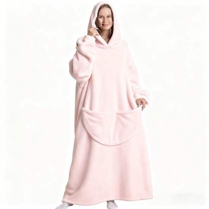Plus Size Cozy Soild Color Loungewear Robe
