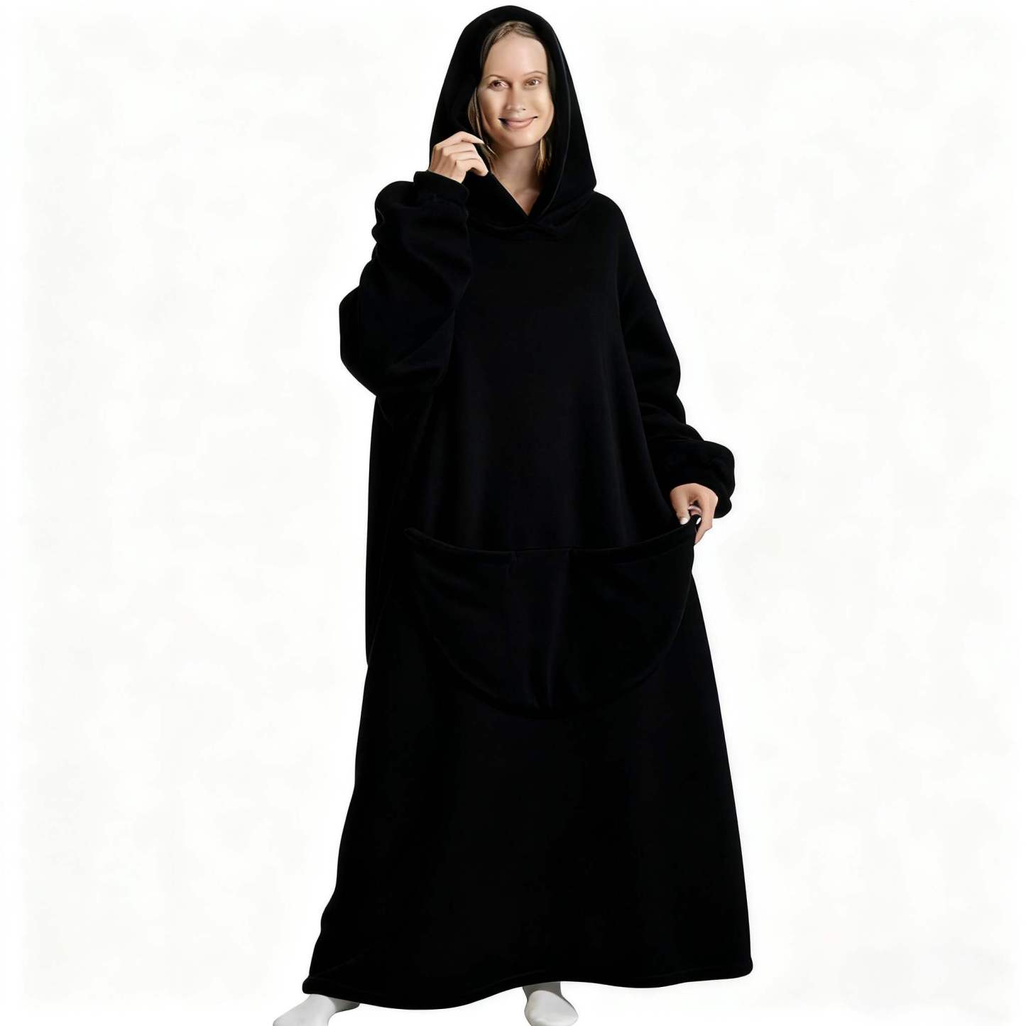 Plus Size Cozy Soild Color Loungewear Robe
