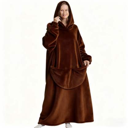 Plus Size Cozy Soild Color Loungewear Robe