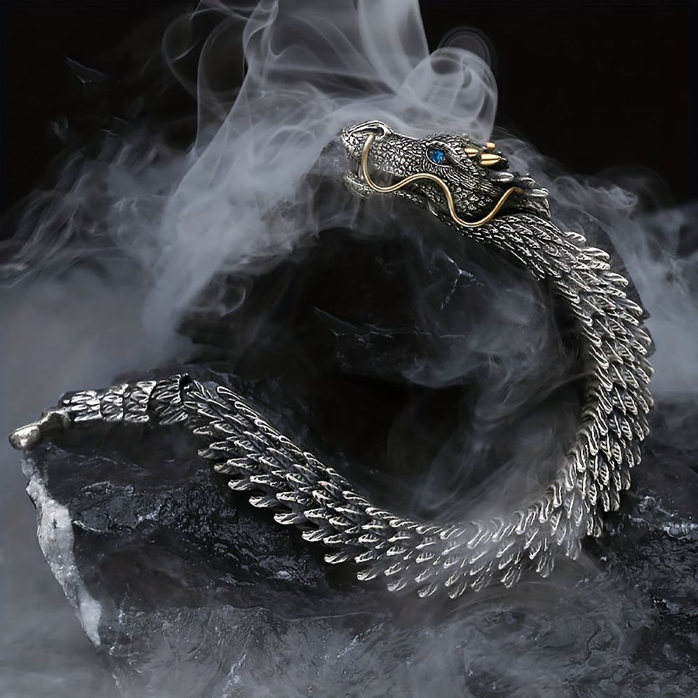  Handmade Three Dimensional Dragon Bracelet