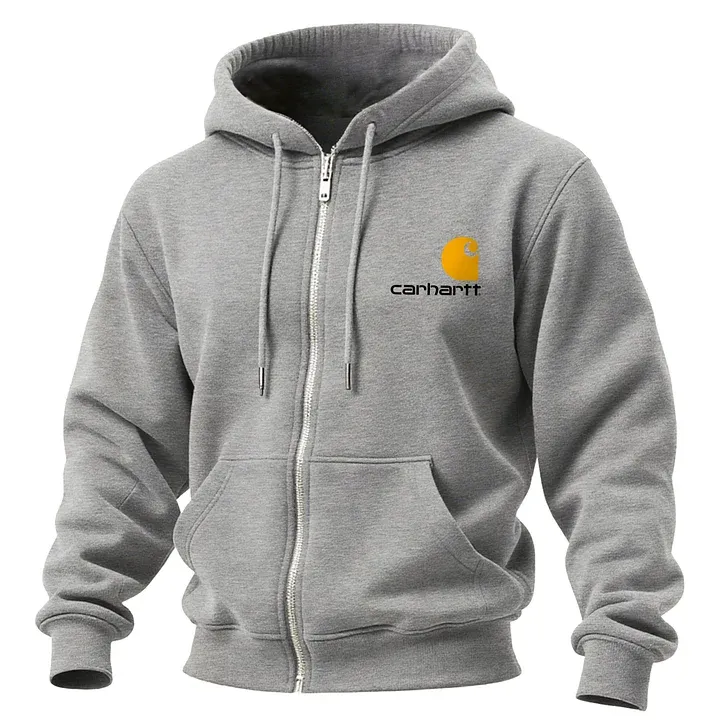 Stylish Urban Zip-Up Hoodie With City-Inspired Design